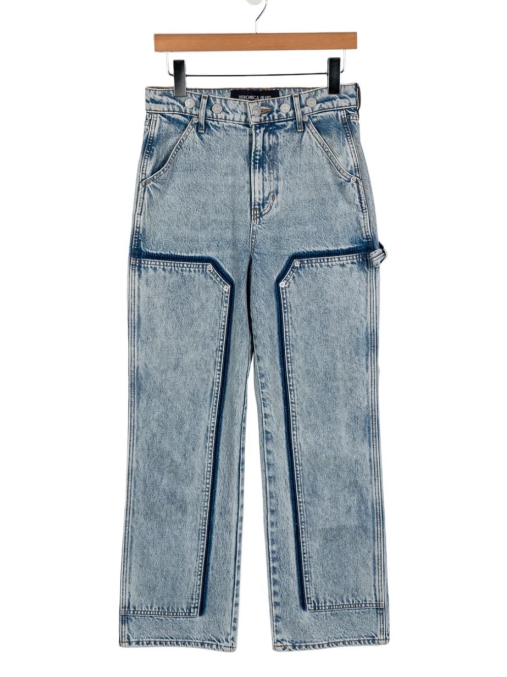 Veronica Beard Dylan Straight Leg Ankle High Rise Jeans